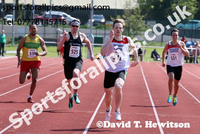 Senior mens 400 metres, 2019 North Eastern Track and Field Champs., Middlesbrough. Photo:  David T. Hewitson/Sports for All Pics